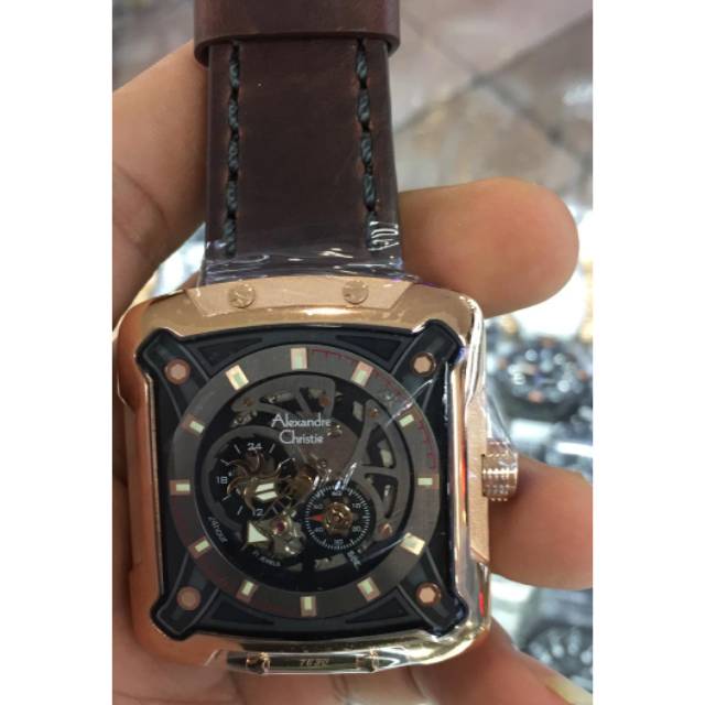 Alexandre Christie AC 3030MA Skeleton Kulit Cowok