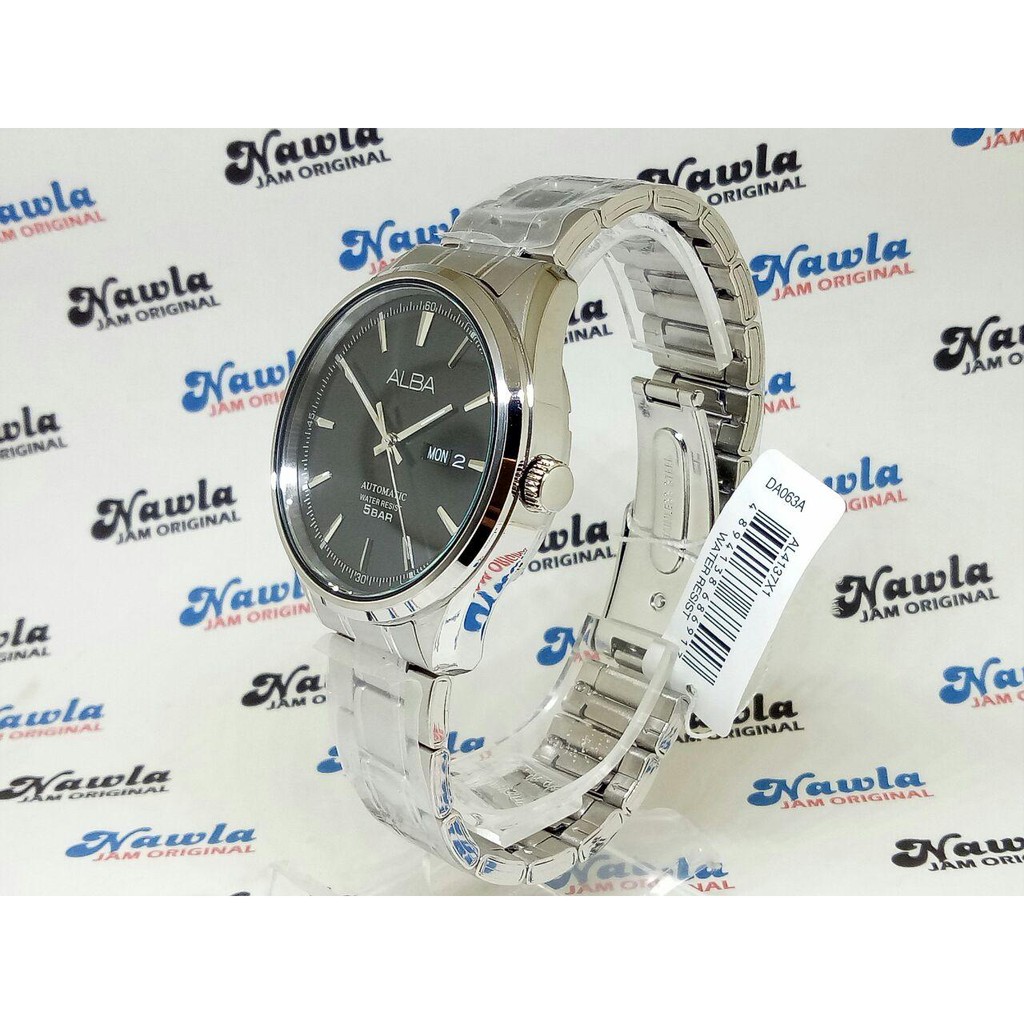 Alba Automatic AL4137X1 Analog Black Dial - Jam Tangan Pria AL4137