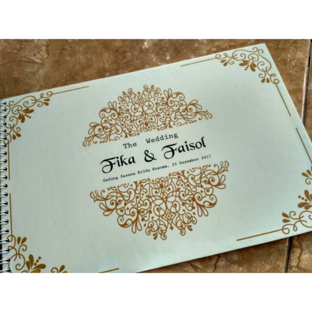 Buku tamu pernikahan Hardcover | Guestbook | Undangan ...