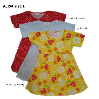 Dress anak perempuan lengan pendek bahan kaos  model daster 