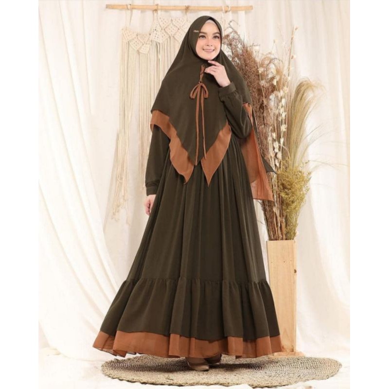Zahara Syari / DRESS MUSLIM, baju wanita, baju gamis, dress, gamis, Baju gamis, fashion wanita