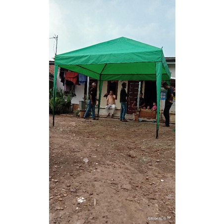 TENDA CAFE TENDA JUALAN UKURAN 3X3 BONGKAR PASANG