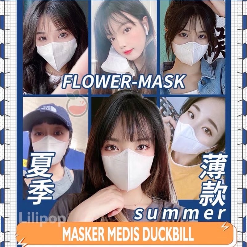 Masker Duckbill Dewasa Isi 20 Pcs Banyak Warna Evo Murah