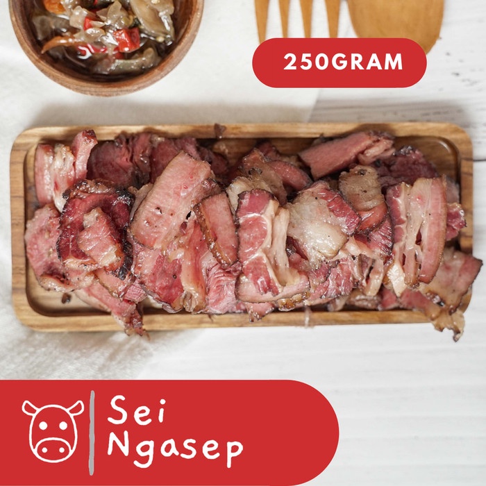 

Sei Sapi Ngasep 250 gram - Halal / NO MSG / Daging Import - Sambal Luat - BARU