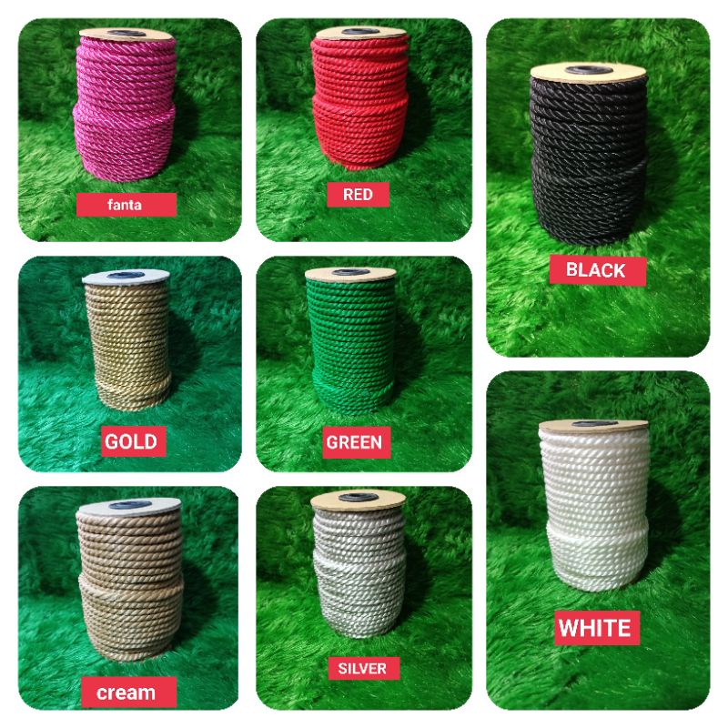 

tali tambang sutra warna 5mm(rollan)