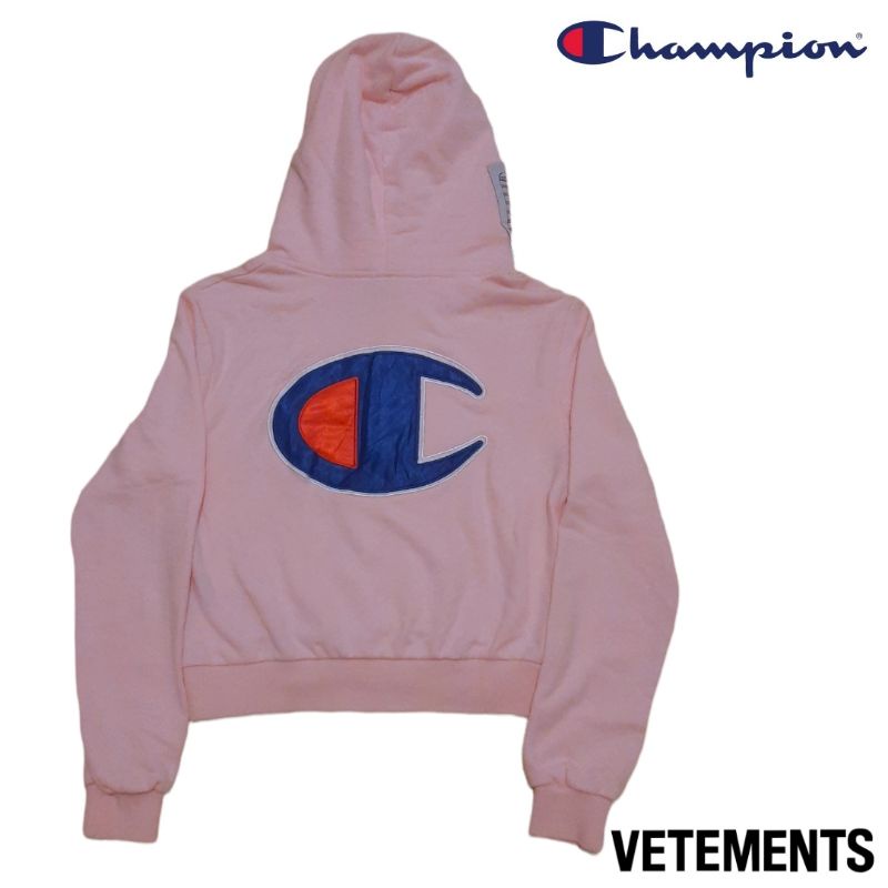 Hoodie Crop Vetements x Champion Reverse Weave Second