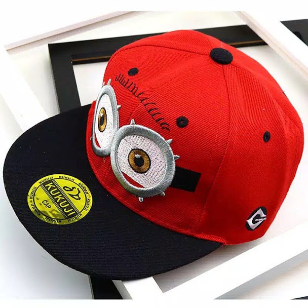 Topi Anak Laki Laki Perempuan Karakter Minion Lucu Topi anak Snapback model minion terbaru