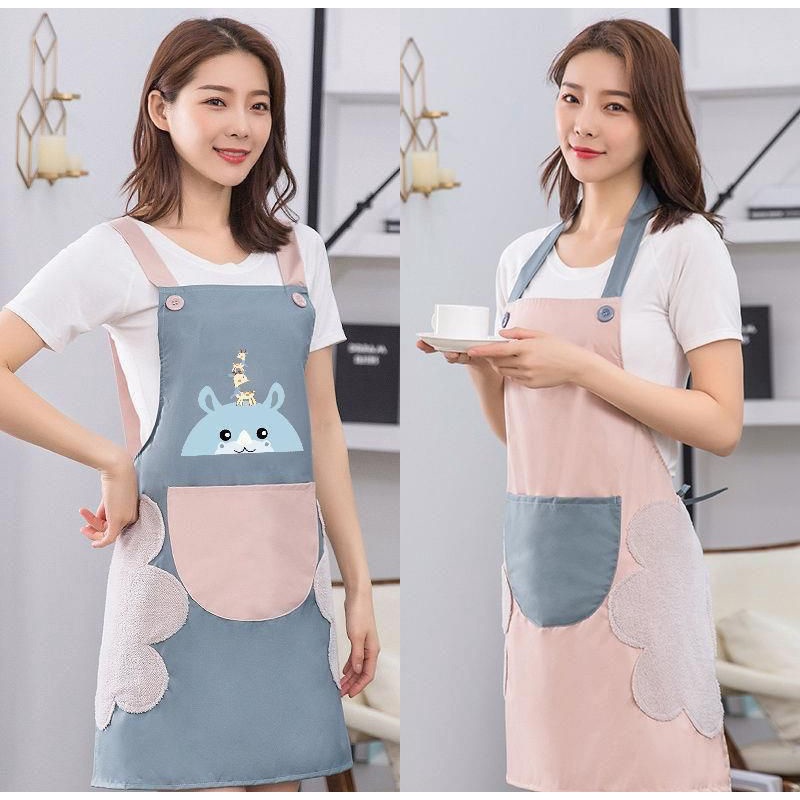 CELEMEK APRON MASAK WATERPROOF KARAKTER LUCU ANTI AIR &amp; MINYAK RT-33