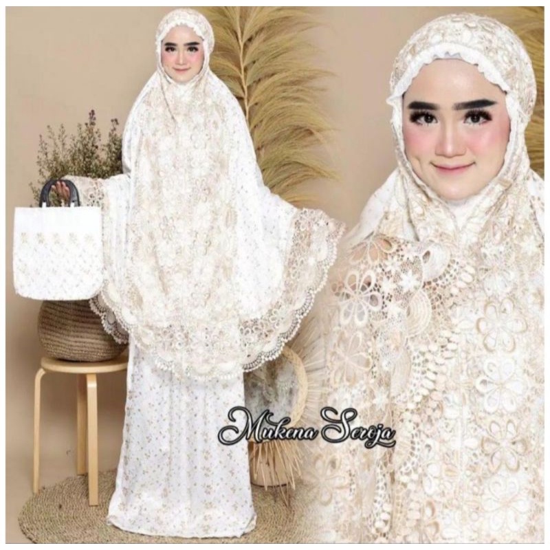 MUKENA PRADA SUTRA/MUKENA PRADA RENDA MERCON / MUKENA PRADA RENDA SEROJA/MUKENA PRADA RENDA MAWAR/MUKENA PRADA RENDA MATAHARI/MUKENA PRADA RENDA KEONG