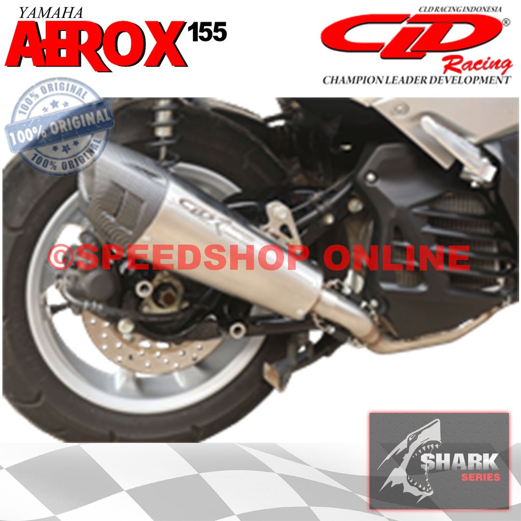 knalpot cld yamaha aerox original shark