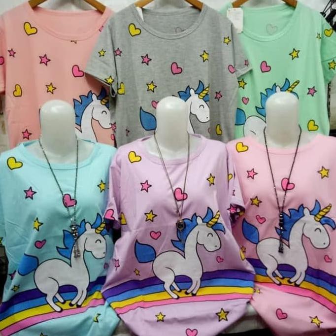 KAOS JUMBO PONY RAINBOW XXXL OREENJY KAFFE {PRODUK TERBARU}