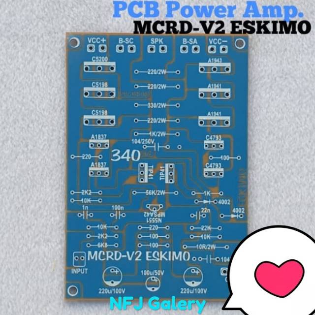 PCB Power Amplifier Murah PCB Power Amp Micro MCRD V2