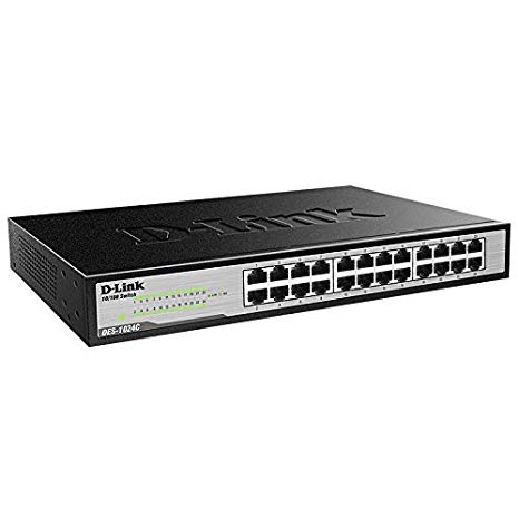 D-Link DES-1024C : DLink 24 Port 100Mbps Desktop Switch Metal Case