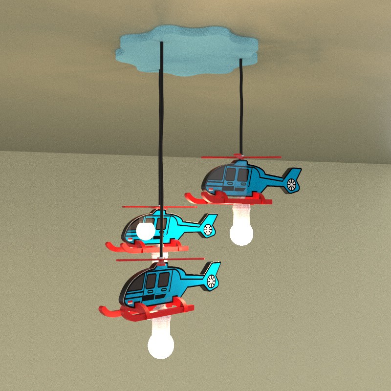lampu gantung / Lampu gantung kamar anak / lampu gantung helicopter