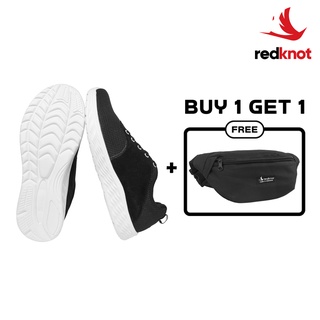 Jual Redknot Keith Hitam Sepatu Sneakers Pria Murah dan Ringan Bonus