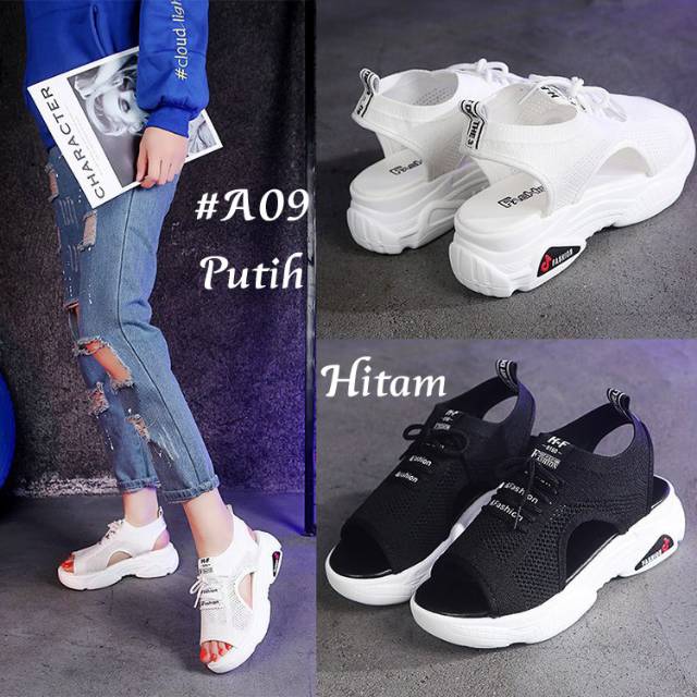 Wedges sporty Style Korea#A09