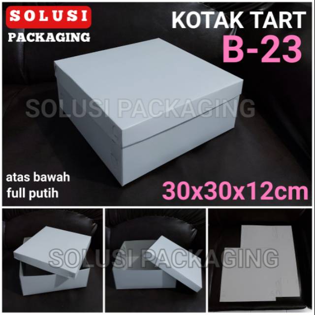 

10 pcs KOTAK ROTI KUE TART B-23 30x30x12cm/KARDUS DUS DOS BOX BOLU BAJU DONAT