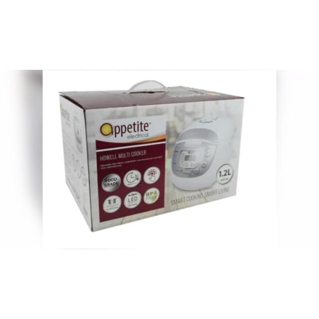 Penanak nasi Appetite Howell Multi Rice Cooker White 1,2L