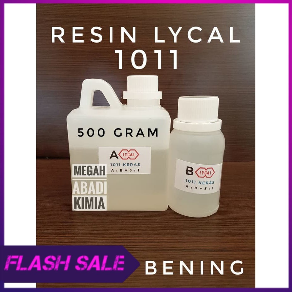 Resin Bening Lycal keras 500 Gram