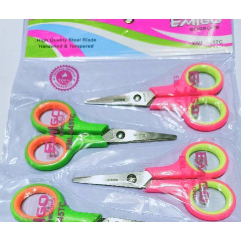 

Gunting kecil renteng isi 12 pcs ukuran 4 inci warna random