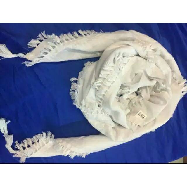 Sorban arafat putih rumbai