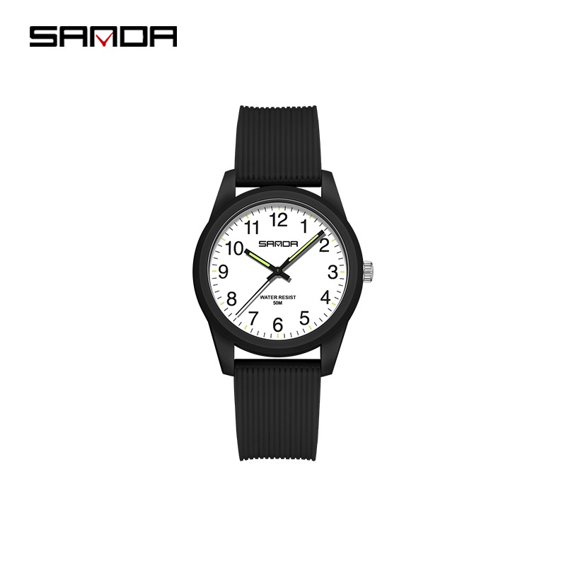 SANDA 6088 Jam Tangan Wanita Pria Analog Sport Tali Rubber Luminous WATCHKITE WKOS