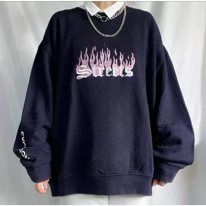 STREETS SWEATER OVERSIZE OBLONG CREWNECK WANITA