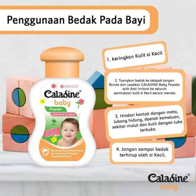 ORIGINAL CALADINE BABY POWDER 100 GRAM / BEDAK TABUR BAYI 100 GR CALADIN BABY POWDER