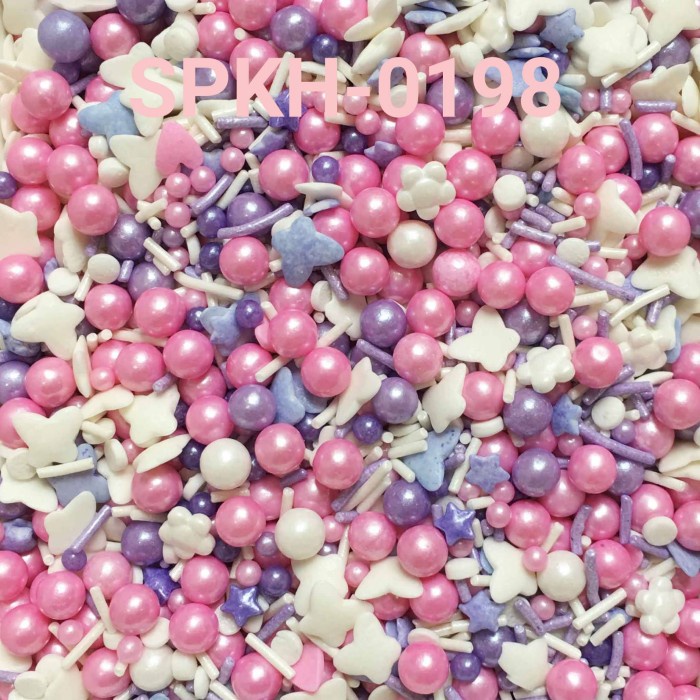 

SPKH-0198 SPRINKLES SPRINKLE SPRINKEL 500GR MUTIARA KUPU PINK UNGU PROMO TERBARU