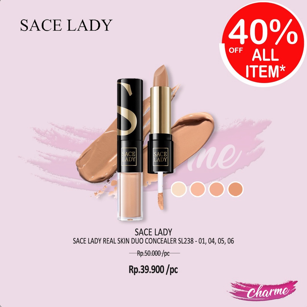 (READY &amp; ORI) Sace Lady Real Skin Duo Concealer 2in1 SL238 SL 238