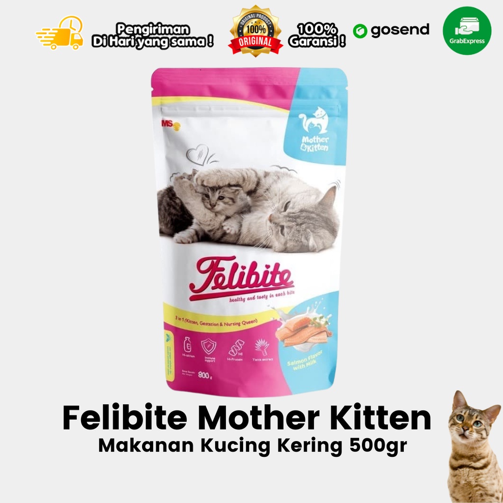 Makanan Kucing Dry Food Felibite Premium Mother and Kitten 800gr