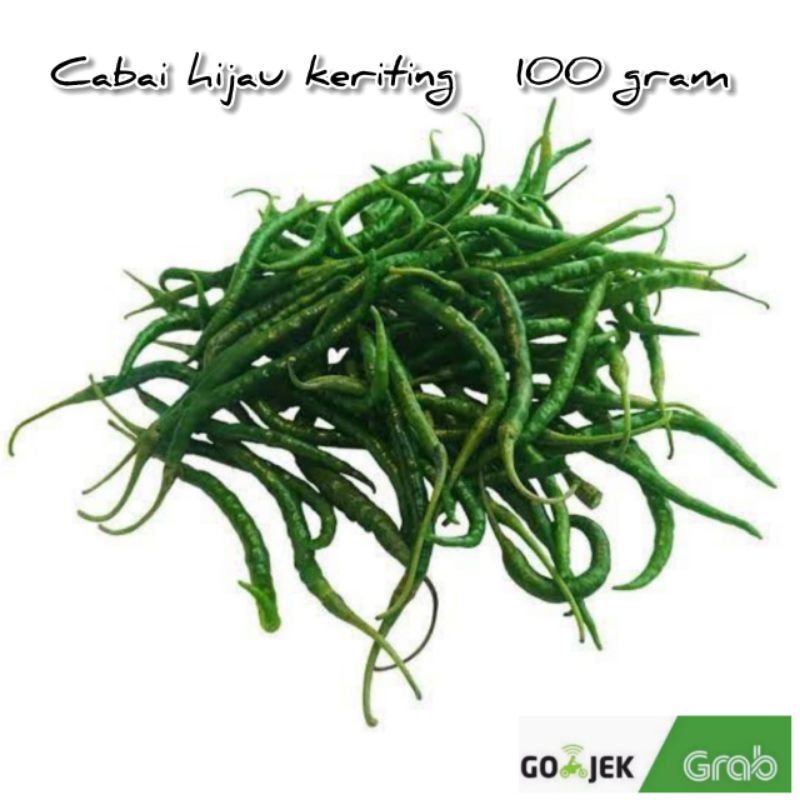 

cabai hijau keriting 100 gram