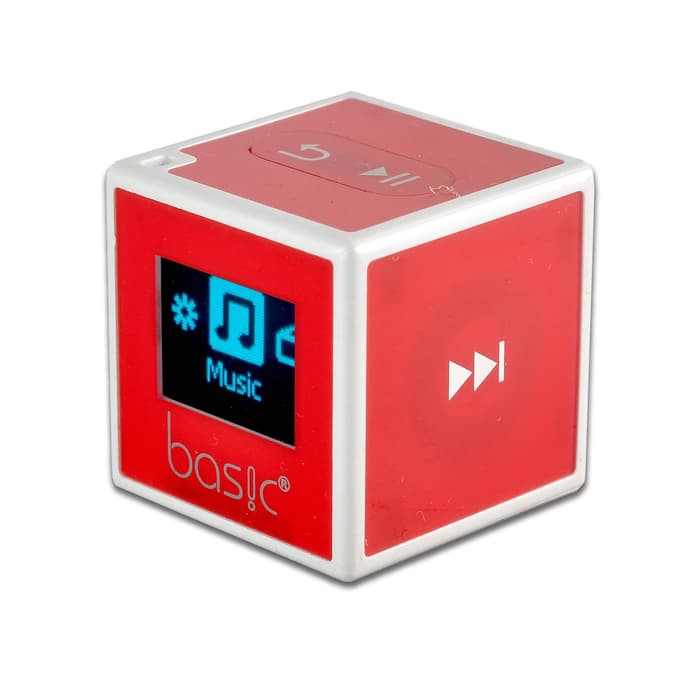 DAP MP3 Player Mini Kube Hifi Mungil Lucu Kubus - Basic K3 Digital Audio Player-RED