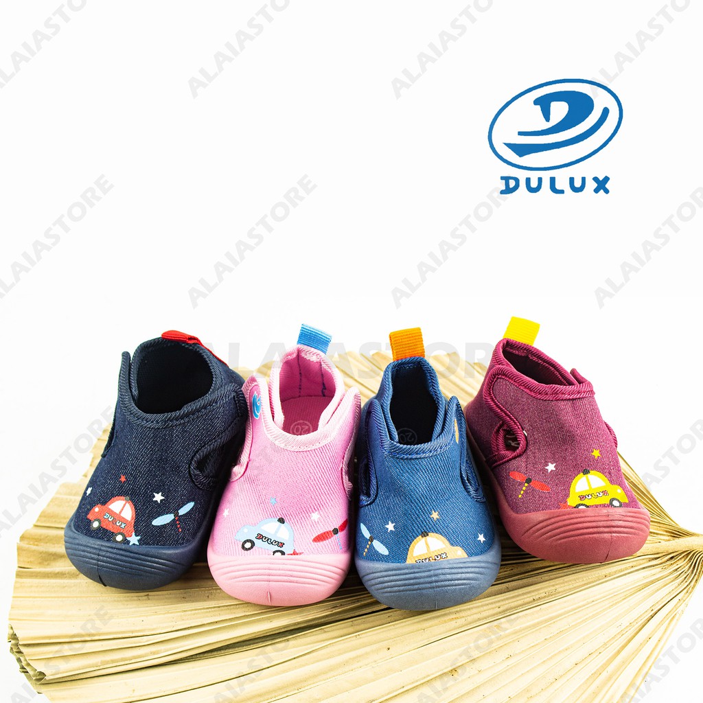 Sepatu bayi anak dulux bx 2033e motif mobil 20-25 / sepatu karet paud anak bayi