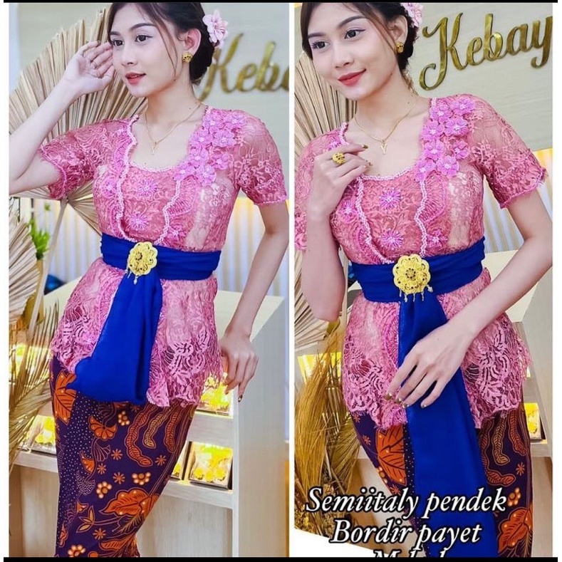 kebaya jadi payet pendek dan modif