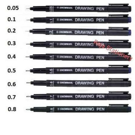 

Cuci Gudang Awal Tahun Snowman Drawing Pen Pigment Ink / Pena Gambar Snowman Lengkap - 2.0 Promo