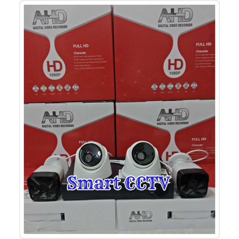 PAKET KAMERA CCTV 4CH 4MP KOMPLIT TINGGAL PASANG