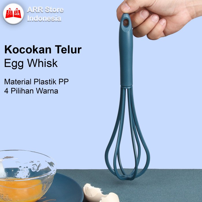 Pengocok Telur Manual Pengaduk Adonan Kue Hand Mixer Egg Whisk Bahan Plastik