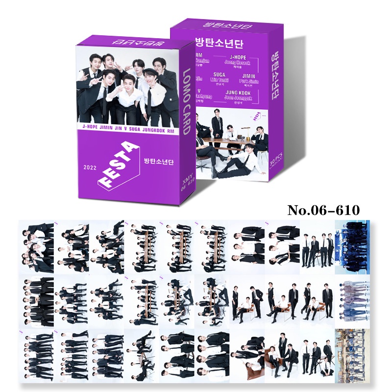 30 Pcs / box Kartu Foto Album BTS JK JIMIN Suga JIN SPY X FAMILY Lomo