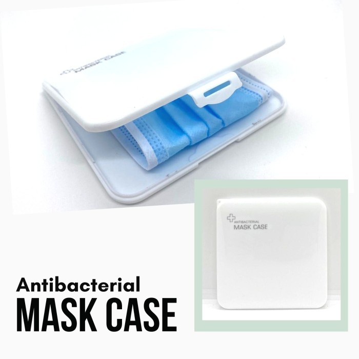 Kotak Masker Antibacterial Mask Case Tempat Penyimpanan Masker Kotak Masker Plastik / Case Masker / Tempat Masker / Mask Storage Box