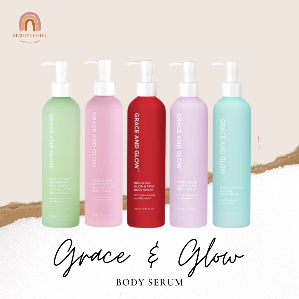Jual [NEW] Grace and Glow Body Serum Black Opium English Pear Miss