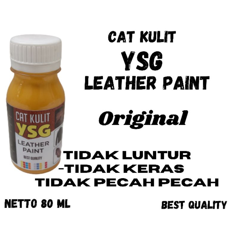 cat kulit isi 80 ml,warna kuning buruk,cat jaket kulit,cat sepatu kulit,cat tas kulit DLL