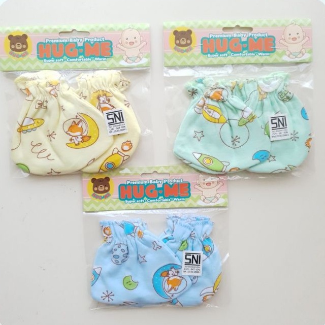 STK bayi / sarung tangan dan kaki bayi hug me / STK zahdan / STK shaqueen