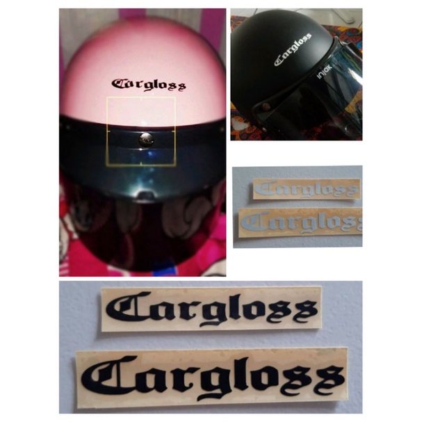 Sticker cargloss cutting,sticker helm