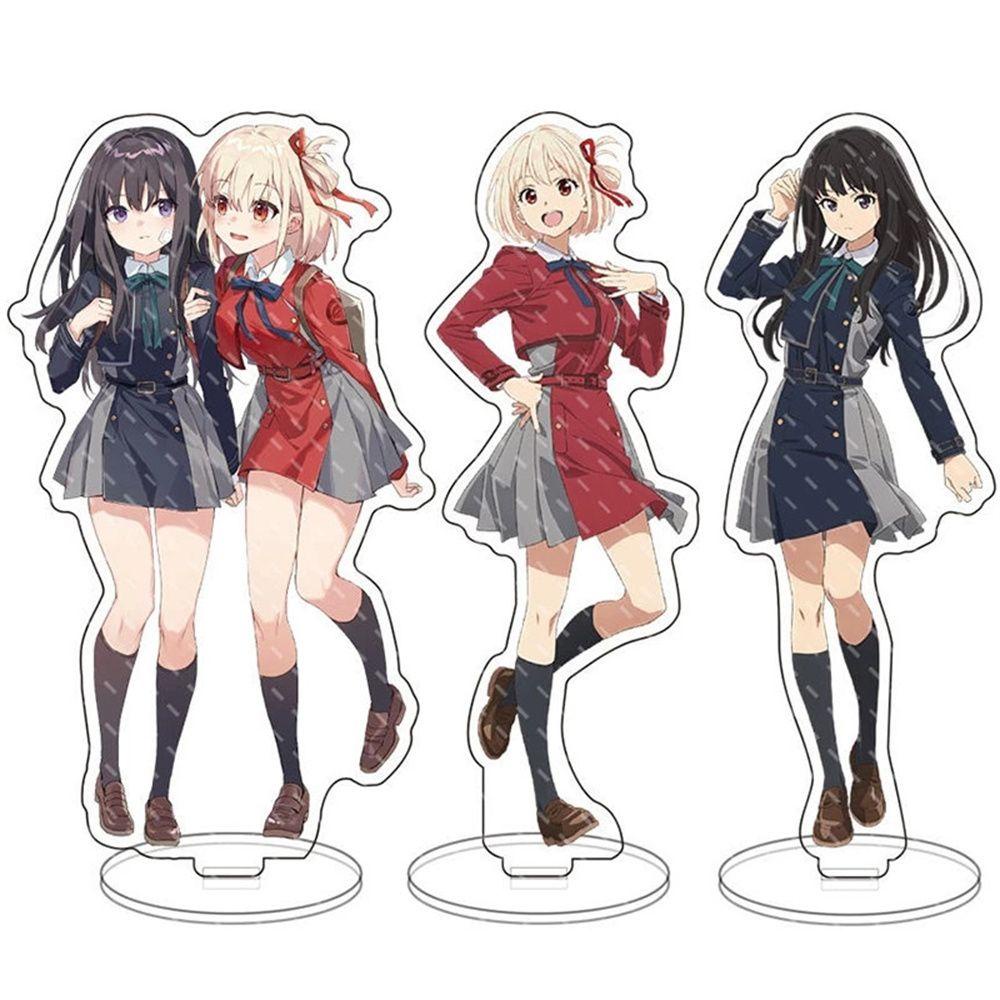 Mxbeauty Acrylic Stand DIY Ornamen Anime Fans Hadiah Inoue Takina Plat Akrilik Liris Recoil