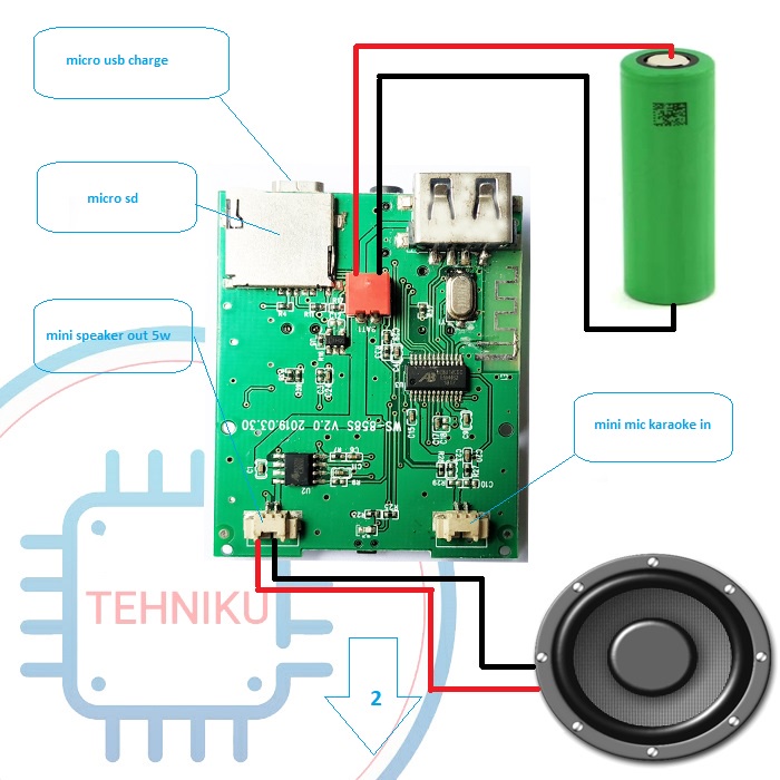 MODUL mp3 speaker bluetooth diy miniatur audio KIT diy Mp3