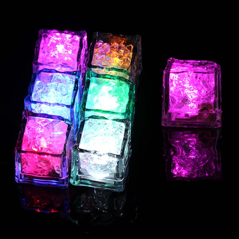 Mary Light Up Ice Cube Rock LED Ice Props Festival Liburan Musim Panas Bekal Minum