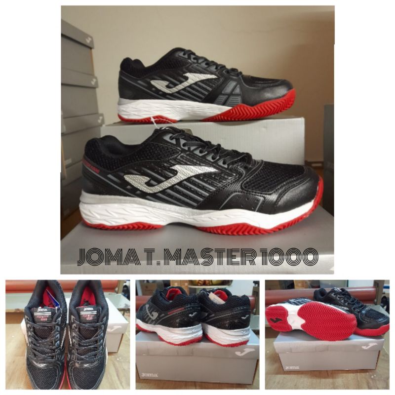 [ SEPATU TENIS LAPANGAN JOMA T. MASTER 1000 - HITAM ]