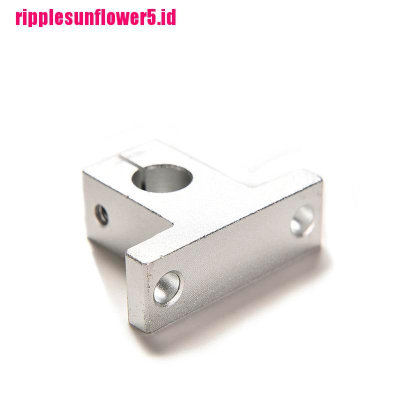 2pcs SK10 Bearing Linear Rail Shaft Guide Support 10mm Bahan Aluminum