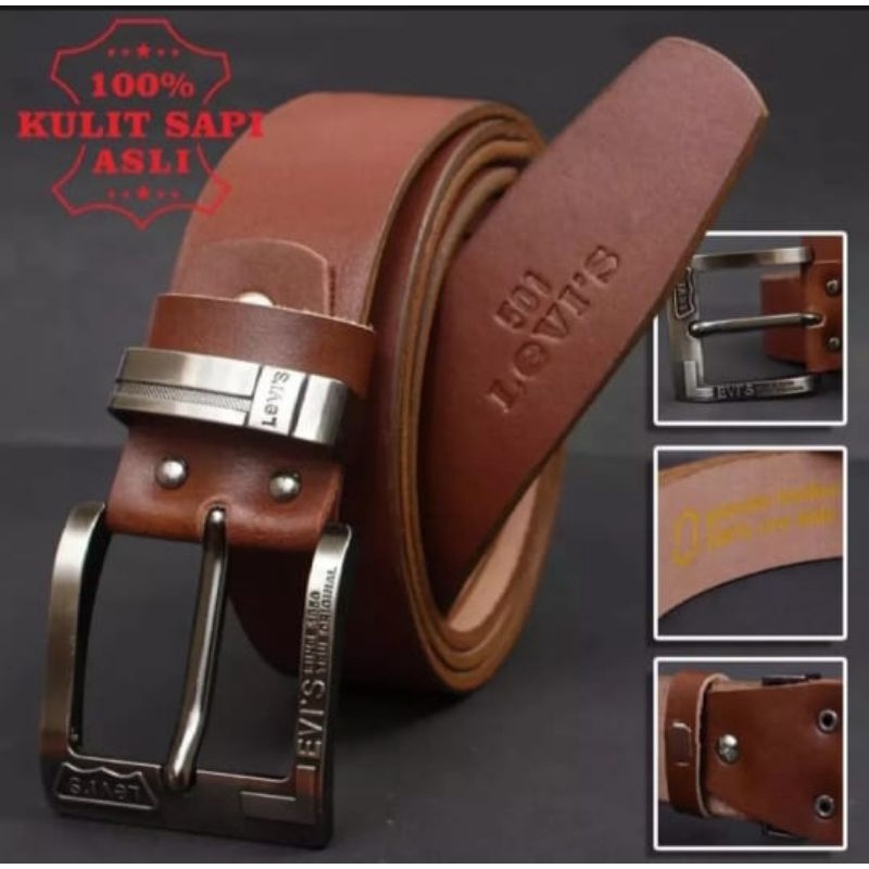 Ikat Pinggang Levis Kulit Asli Pria Dewasa